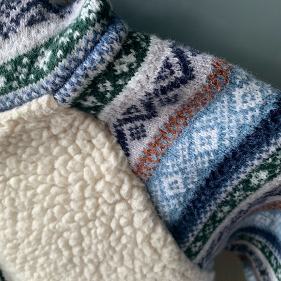 Gymboree Sherpa Aztec Onesie Outfit with Hood - Picture 4 of 4